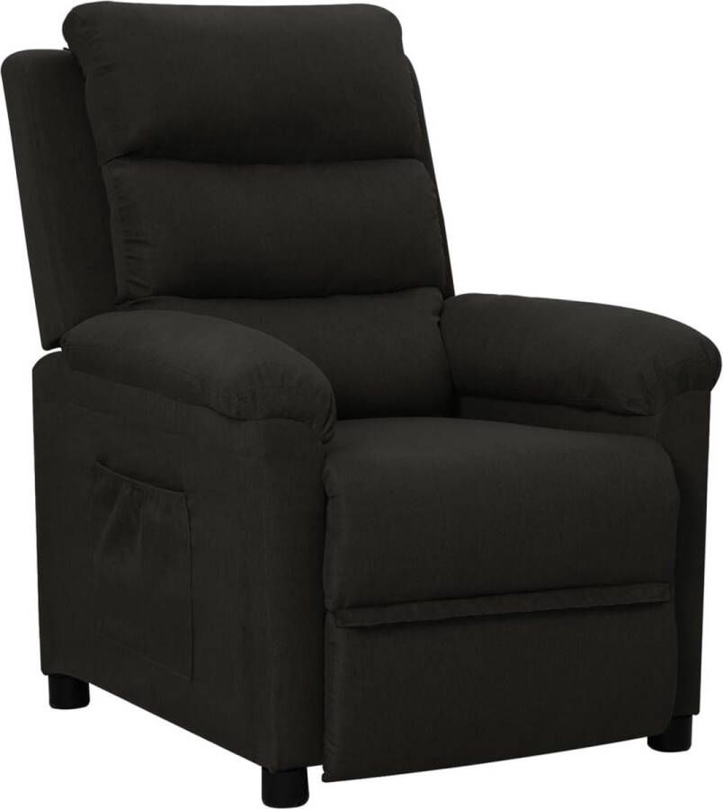 The Living Store Fauteuil Verstelbaar Zwart 74 x 143 x 82.5 cm - Foto 2