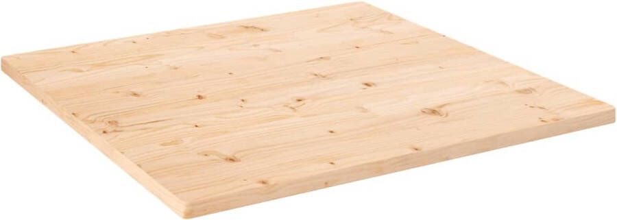 VidaXL The Living Store Tafelblad vierkant 90x90x2 5 cm massief grenenhout Tafelblad Grenenhout Houten Tafelblad Vintage Tafelblad Rustic Tafelblad