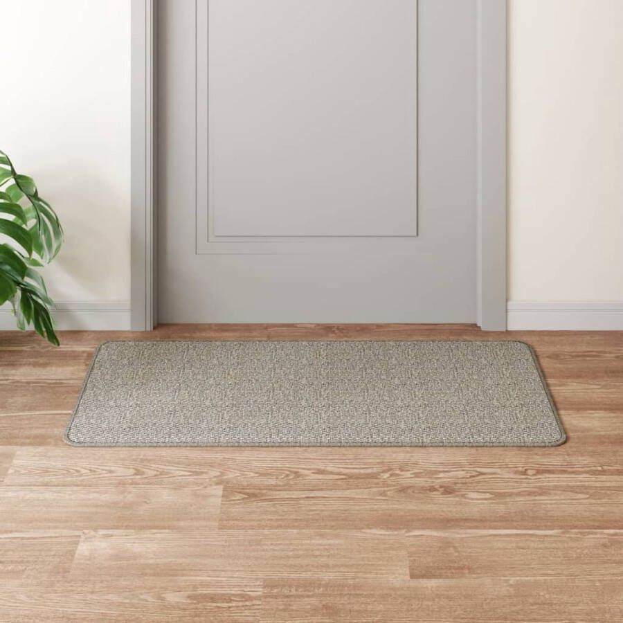 The Living Store Halloper 50x100 cm 5mm dikte taupe polypropeen Tapijtroper Vloerkleden Sisal Look Taupecleur Polypropyleen