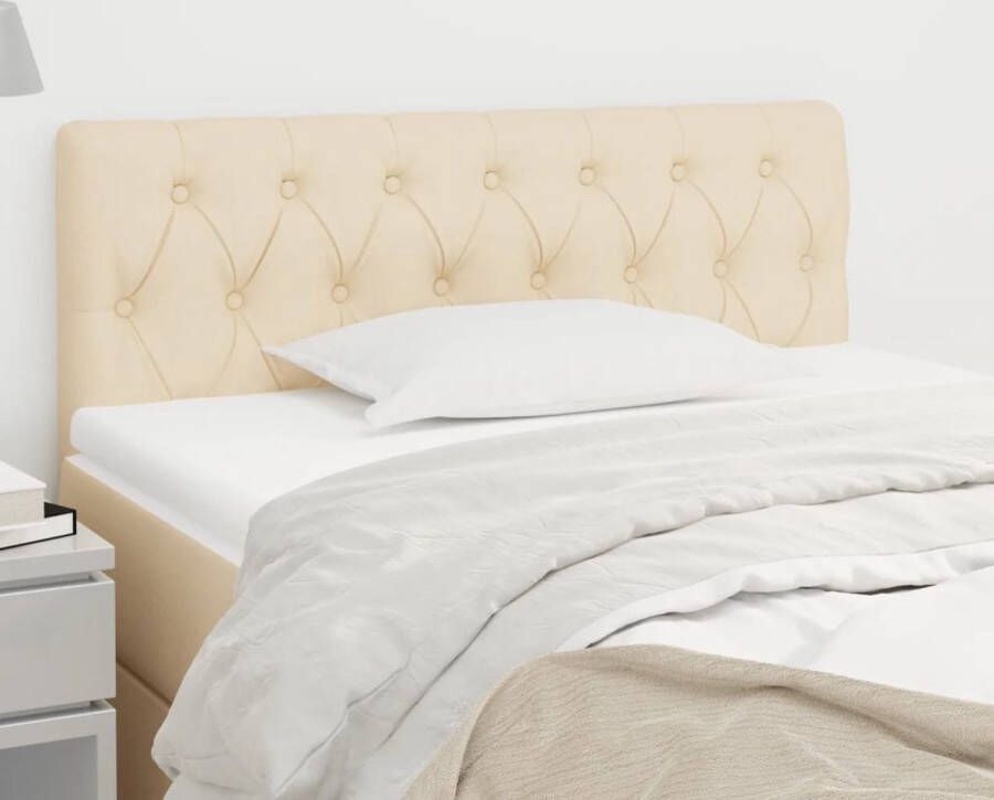 The Living Store Hoofdbord Classic s Meubelen 100 x 7 x 78 88 cm Crème Hoofd Bord Hoofdkussen Beddecoratie Bedroom Decor Klassiek Hoofdbord - Foto 2