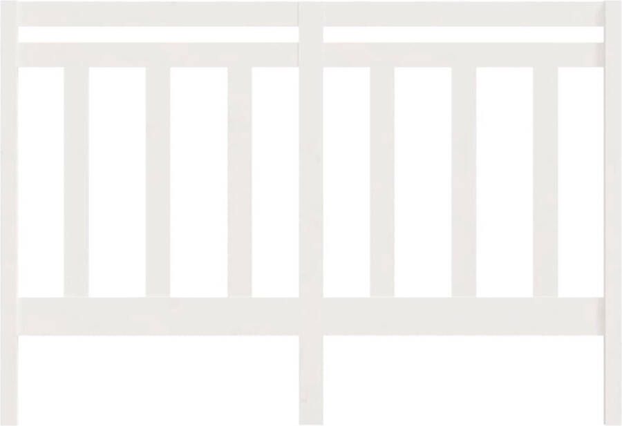 The Living Store Houten Hoofdeinde 126 x 4 x 100 cm Klassieke Uitstraling Houten Hoofdbord Hoofdeinde Beddecoratie Klassieke Uitstraling Grenenhout - Foto 2