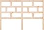The Living Store Hoofdbord 146x4x100 cm massief grenenhout Bedonderdeel - Thumbnail 1