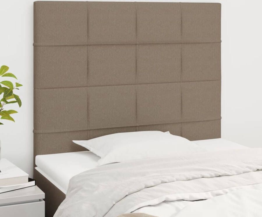 The Living Store Hoofdbord Classic Bedaccessoires 80 x 5 x 118 128 cm Taupe