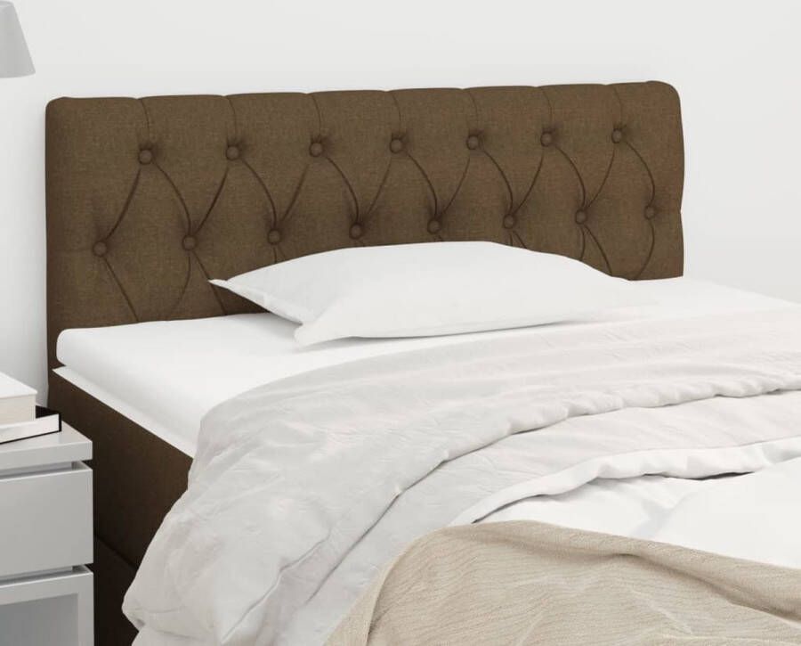 The Living Store Hoofdbord donkerbruin 90 x 7 x 78 88 cm (B x D x H) Hoofd Bord Hoofdkussen Beddengoed Slaapcomfort Bedroom Decor - Foto 2