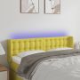 The Living Store Hoofdbord LED 147x16x78 88 cm stof groen Bedonderdeel - Thumbnail 1