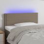 The Living Store Hoofdbord LED 90x5x78 88 cm stof taupe Bedonderdeel - Thumbnail 1