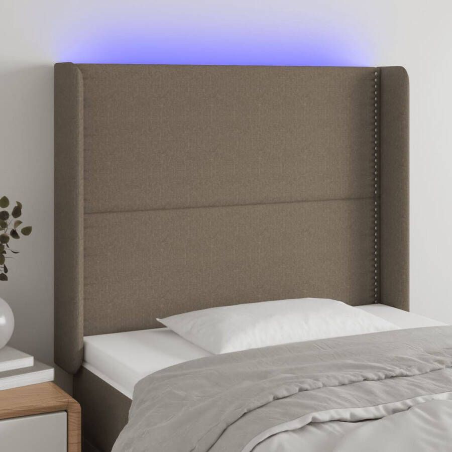 The Living Store LED-hoofdbord 83x16x118 128 cm Kleurrijk LED-licht Hoofd Bord Led Hoofdbord Met Verlichting Bedhoofdbord Slaapkamers Decoratie Led Lamp