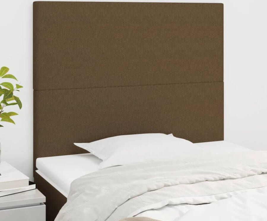 The Living Store Hoofdbord voor Complete Bedset 100 x 5 x 118 128 cm Duurzaam Verstelbare Hoogte Comfortabele Ondersteuning Donkerbruin Hoofd Bord Hoofdkussen Beddecoratie Bedroom Decor Donkere Kleuren