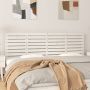 The Living Store Hoofdbord wandmontage 206x3x63 cm massief grenenhout wit Bedonderdeel - Thumbnail 1