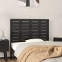 The Living Store Hoofdbord wandmontage 81x3x63 cm massief grenenhout zwart Bedonderdeel - Thumbnail 2
