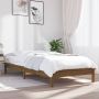 The Living Store Bedframe massief grenenhout honingbruin 100x200 cm Bedframe Bedframes Bed Bedbodem Ledikant Bed Frame Massief Houten Bedframe Slaapmeubel Eenpersoonsbed Bedden Bedbodems - Thumbnail 1