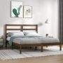 The Living Store Bedframe massief hout honingbruin 150x200 cm 5FT King Size Bedframe Bedframes Bed Bedbodem Ledikant Bed Frame Massief Houten Bedframe Slaapmeubel Tweepersoonsbed Bedden Bedbodems - Thumbnail 1