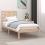 The Living Store Bedframe massief grenenhout 100x200 cm Bedframe Bedframes Eenpersoonsbed Bed Bedombouw Ledikant Houten Bedframe Eenpersoonsbedden Bedden Bedombouwen Ledikanten - Thumbnail 3