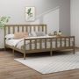 The Living Store Bedframe grenenhout honingbruin 180x200 cm 6FT Super King Bedframe Bedframes Bed Bedbodem Ledikant Bed Frame Massief Houten Bedframe Slaapmeubel Tweepersoonsbed Bedden Bedbodems - Thumbnail 1