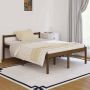 The Living Store Bedframe massief grenenhout honingbruin 135x190 cm 4FT6 double Bedframe Bedframes Bed Bedbodem Ledikant Bed Frame Massief Houten Bedframe Slaapmeubel Tweepersoonsbed Bedden Bedbodems - Thumbnail 2