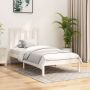 The Living Store Bedframe massief grenenhout wit 90x200 cm Bedframe Bedframes Bed Bedbodem Ledikant Bed Frame Massief Houten Bedframe Slaapmeubel Bedden Bedbodems Ledikanten - Thumbnail 2