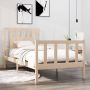 The Living Store Bedframe massief hout 90x190 cm 3FT Single Bedframe Bedframes Eenpersoonsbed Bed Bedombouw Ledikant Houten Bedframe Eenpersoonsbedden Bedden Bedombouwen Ledikanten - Thumbnail 2
