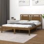 The Living Store Bedframe massief hout honingbruin 180x200 cm 6FT Super King Bedframe Bedframes Tweepersoonsbed Bed Bedombouw Dubbel Bed Frame Bed Frame Ledikant Houten Bedframe Tweepersoonsbedden - Thumbnail 3