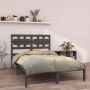 The Living Store Bedframe met hoofdbord massief hout grijs 140x200 cm Bedframe Bedframes Bed Tweepersoonsbed Slaapkamermeubel Houten Bedframe Houten Bed Bedbodem Massief Houten Bedframe Ledikant Bedframe Met Hoofdeinde - Thumbnail 8