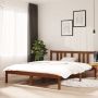 The Living Store Bedframe massief hout honingbruin 140x190 cm Bedframe Bedframes Bed Bedbodem Ledikant Bed Frame Massief Houten Bedframe Slaapmeubel Tweepersoonsbed Bedden Bedbodems - Thumbnail 2