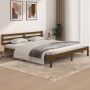 The Living Store Bedframe grenenhout honingbruin 180x200 cm 6FT Super King Bedframe Bedframes Bed Bedbodem Ledikant Bed Frame Massief Houten Bedframe Slaapmeubel Bedden Bedbodems Ledikanten - Thumbnail 1