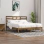 The Living Store Bedframe massief hout honingbruin 200x200 cm Bedframe Bedframes Bed Bedbodem Ledikant Bed Frame Massief Houten Bedframe Slaapmeubel Tweepersoonsbed Bedden Bedbodems - Thumbnail 3