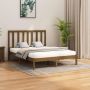 The Living Store Bedframe massief hout honingbruin 140x200 cm Bedframe Bedframes Tweepersoonsbed Bed Bedombouw Dubbel Bed Frame Bed Frame Ledikant Bedframe Met Hoofdeinde Tweepersoonsbedden - Thumbnail 2