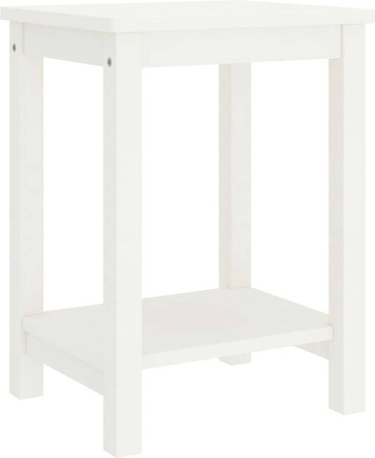 The Living Store Houten Bedtafeltje Nachtkastje 35 x 30 x 47 cm Massief grenenhout Nachtkastje Bedkastje Houten Meubilair Slaapkamersmeubilair Grenoble - Foto 2