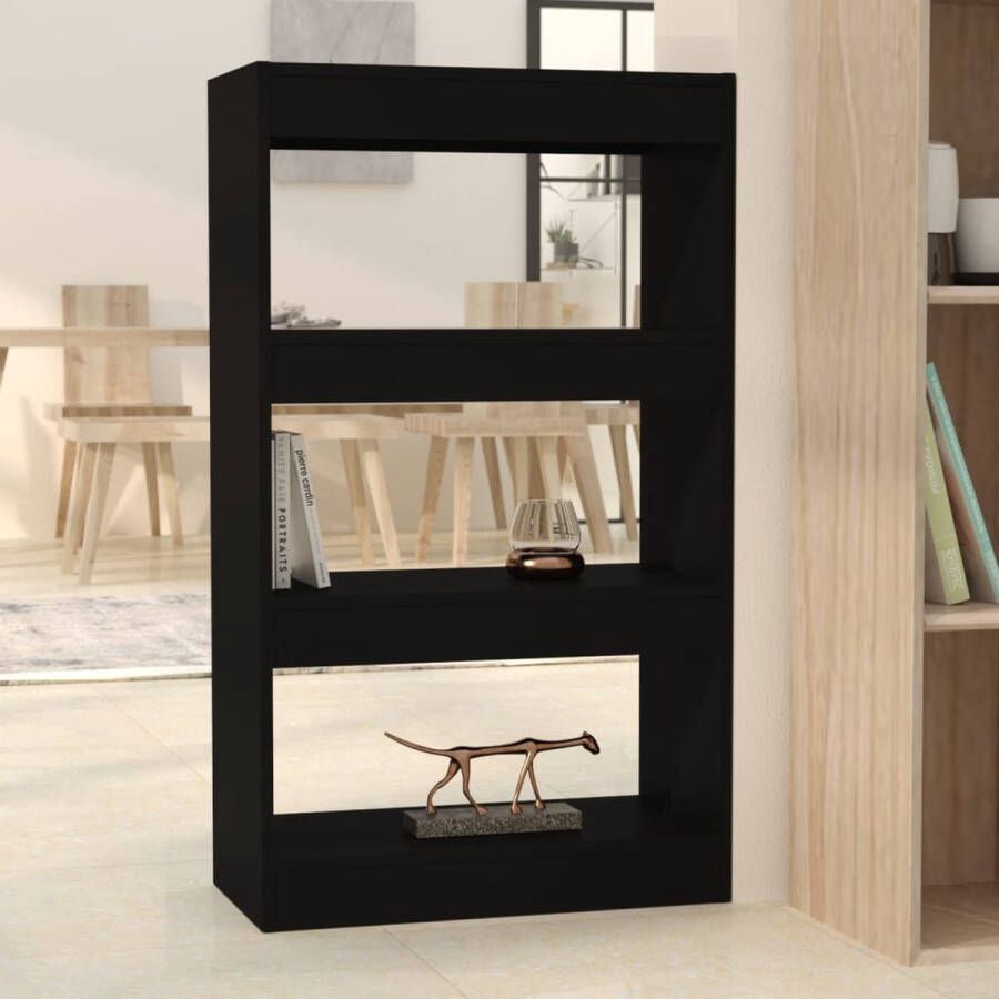 The Living Store Houten Boekenkast 60 x 30 x 103 cm Zwart - Foto 2