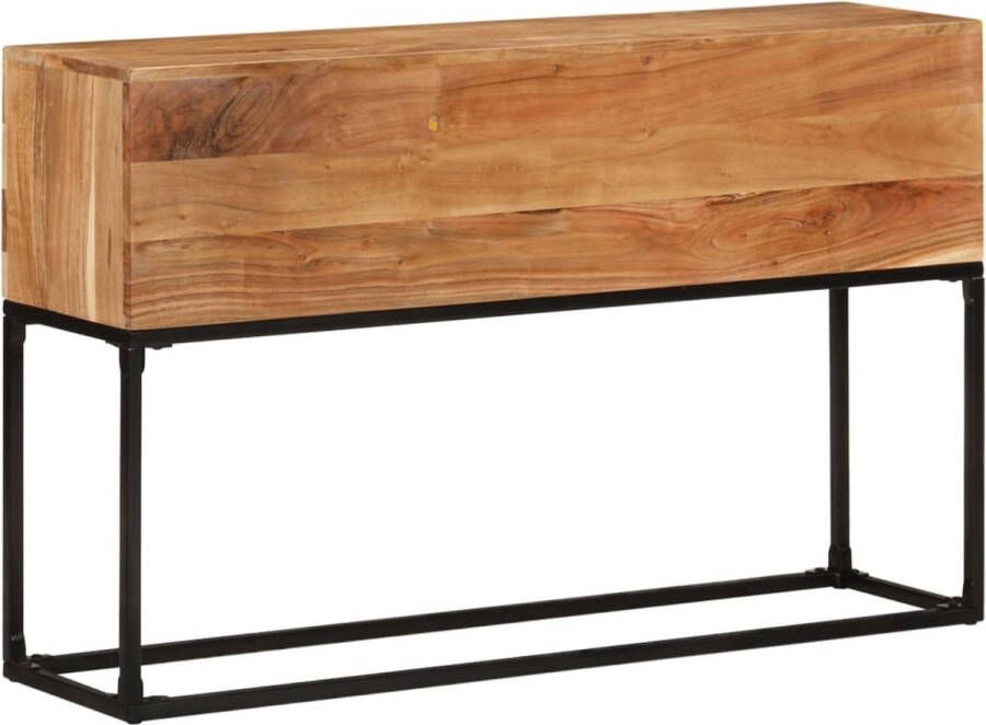 The Living Store Houten Consoletafel 120 x 30 x 75 cm Bruin - Foto 2