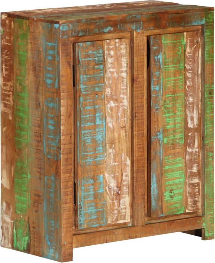 The Living Store Houten Dressoir Bijzetkast 60x33x75 cm Massief gerecycled hout