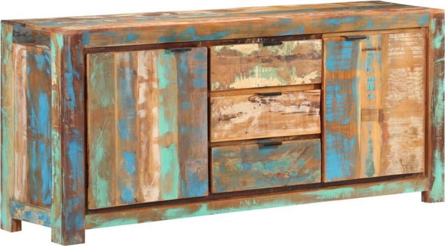 The Living Store Houten dressoir opbergkast 2 deuren 3 lades 175 x 40 x 75 cm Gerecycled hout - Foto 1