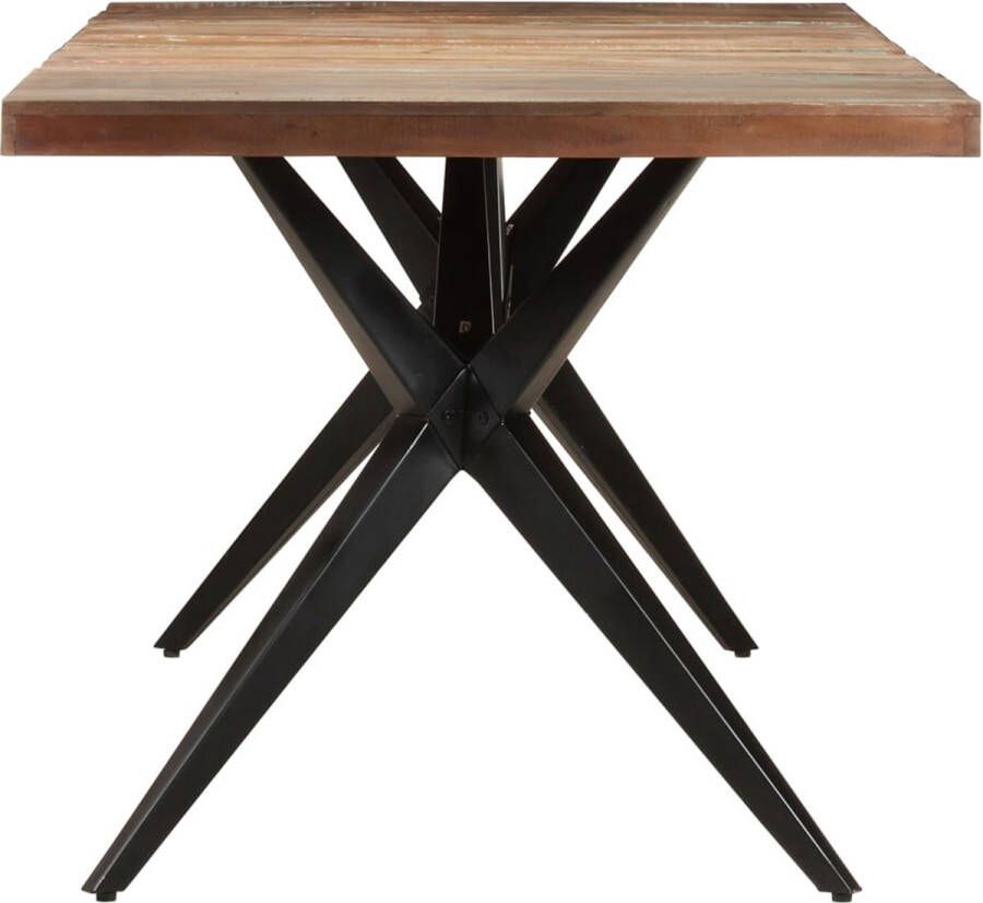 The Living Store Houten Eettafel Gerecycled Hout 200 x 90 x 76 cm - Foto 2