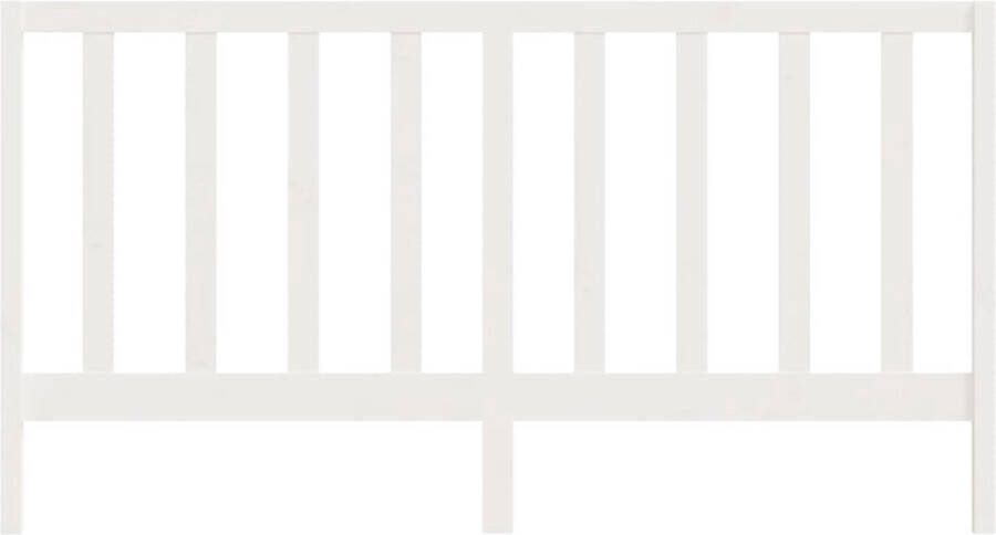The Living Store Houten Hoofdeinde Bedframes 206 x 4 x 100 cm Wit Houten Hoofdbord Hoofdeinde Bed Frame Slaapkamervlooring Modern Hoofdbord - Foto 2