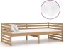 The Living Store Slaapbank met matras massief grenenhout honingbruin 90x200 cm Bedbank Bedbanken Bed Bank Bed Banken Slaapbank Slaapbanken Slaap Bank Slaap Banken Houten Bedbank Houten Bedbanken Houten Slaapbank - Thumbnail 2