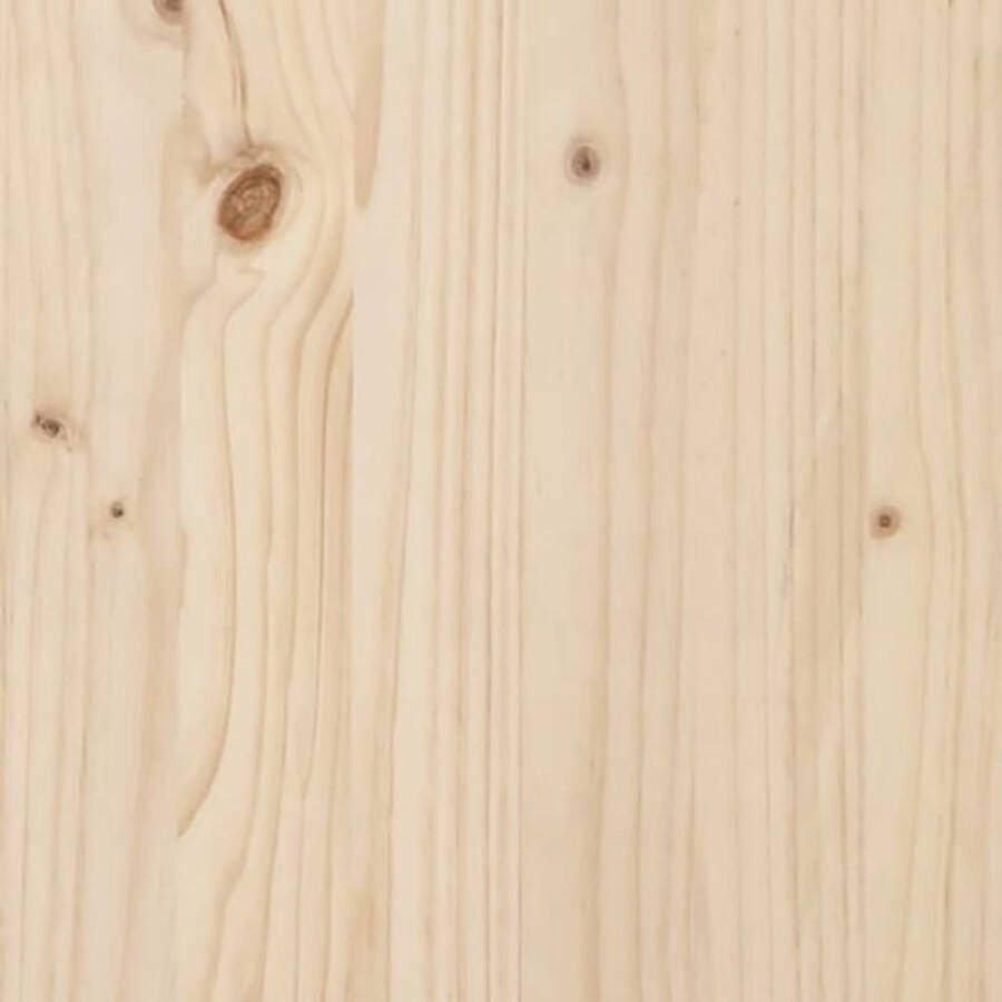 The Living Store Houten Wandtafel Massief grenenhout 100 x 35 x 75 cm Stabiel frame - Foto 3