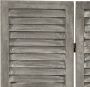 The Living Store Kamerscherm met 6 panelen 214x166 cm massief hout grijs Kamerscherm - Thumbnail 2