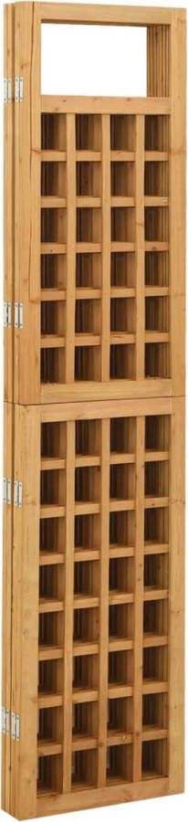 The Living Store Kamerscherm Trellis 161x180 cm massief vurenhout