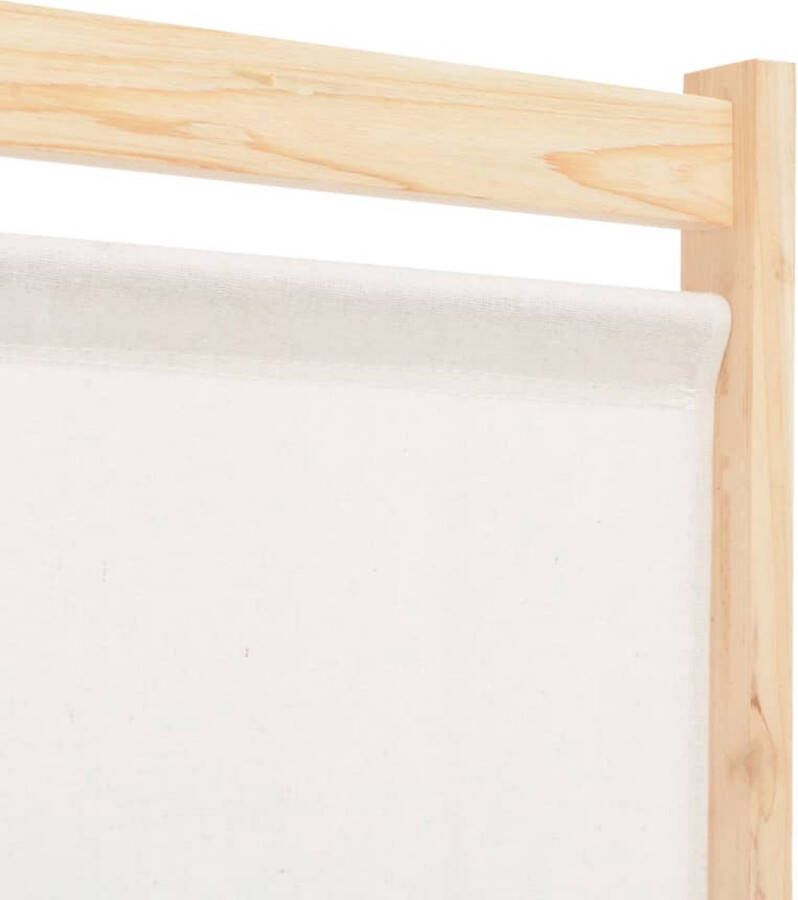 The Living Store Kamerscherm met 4 panelen 160x170x4 cm stof crème Kamerverdeler Scheidingswand Privacy Screen Kamerschot Woonaccessoires - Foto 2