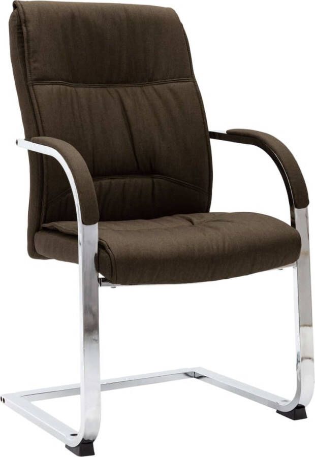 The Living Store Kantoorstoel Ergonomisch Bruin 58 x 67.5 x 102 cm Met Armleuning Kantoorstoel Bureaustool Ergonomische Stoel Bruine Stoel Lounge Stoel - Foto 3