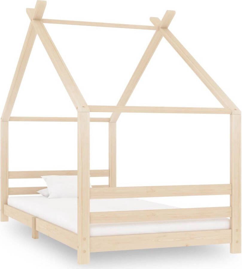 The Living Store Kinderbedframe massief grenenhout 90x200 cm Bed