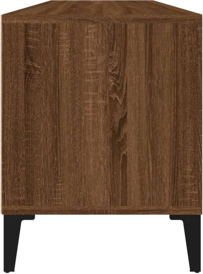 The Living Store Klassieke Tv-kast 100 x 34.5 x 44.5 cm Bruineiken - Foto 3