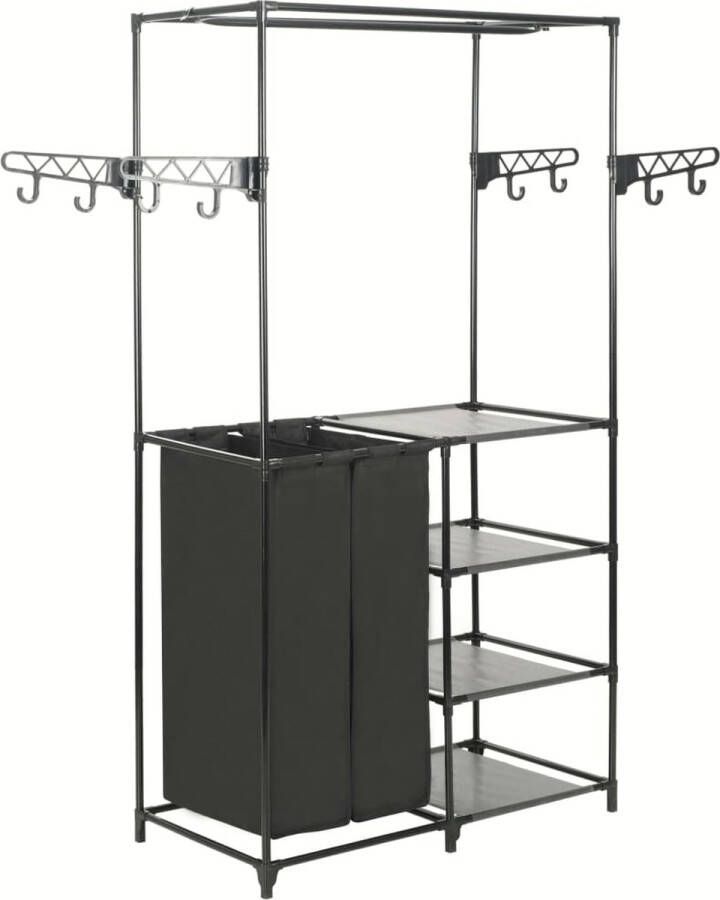 The Living Store Kledingrek s Kledingrekken 87 x 44 x 158 cm Lichtgewicht en duurzaam Kledingrek Kledingkast Kasten Opslag Organisatie