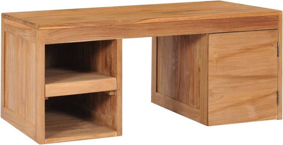 The Living Store Koloniale Houten Salontafel 90 x 50 x 40 cm Massief Teakhout - Foto 2