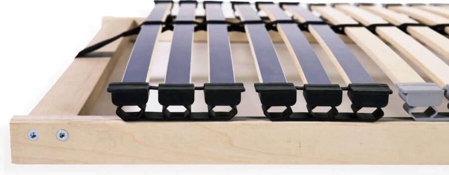 The Living Store Lattenbodem Comfort 195 x 70 x 10 cm Massief beukenhouten frame 42 latten Eenvoudig te monteren Lattenbodem Houten Bedbodems Bedbodem 70x200 Comfortzonen Buitenaanleg