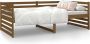 The Living Store Logeerbed Massief grenenhout 3-zijdig bedhek Gelat ontwerp Veelzijdig bed Extra opbergruimte Honingbruin 193.5 x 96 x 68.5 cm (L x B x H) Geschikte matras- 90 x 190 cm (B x L) - Thumbnail 3