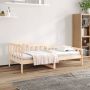 The Living Store Slaapbank 80x200 cm massief grenenhout Slaapbank Slaapbanken Bedbank Bed Bedframe Houten Bedframe Bedbodem Logeerbed Slaapmeubel Ledikant Bedbanken - Thumbnail 1