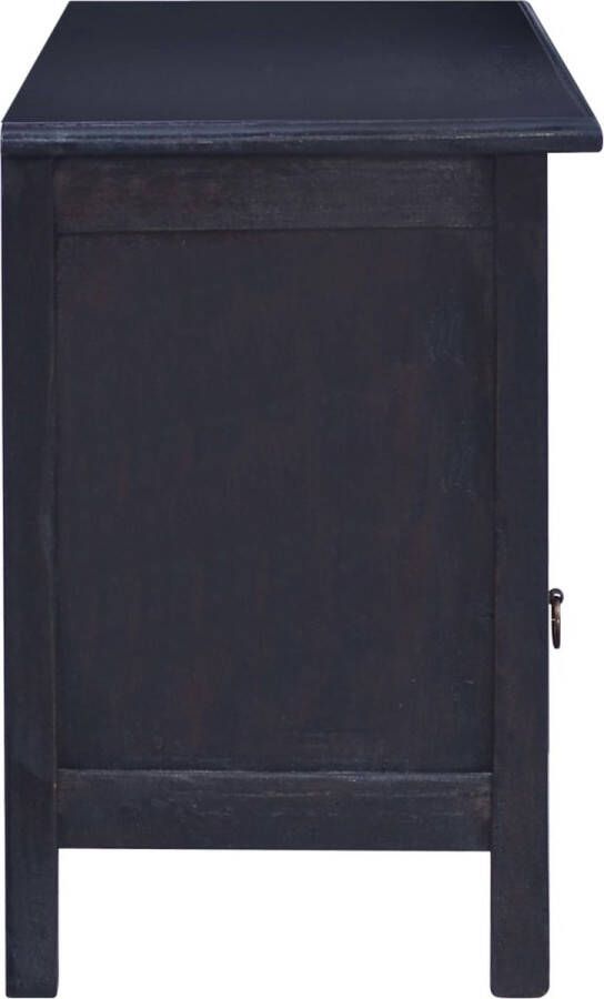 The Living Store vidaXL Tv-meubel 100x30x45 cm massief mahoniehout lichtkoffiekleurig Tv-meubel Mahoniet Meubilair Kastje Tv Livingroom Decoratie Boekenplank - Foto 2