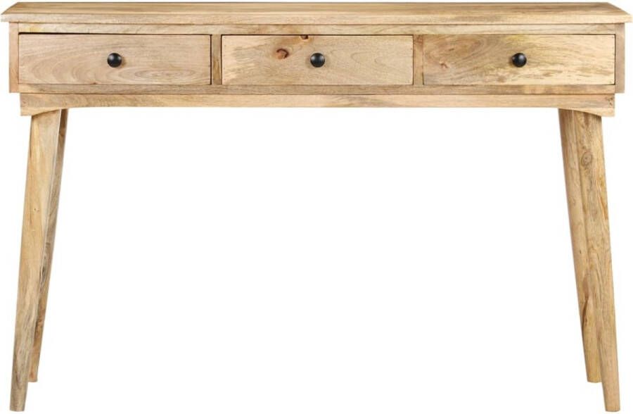 The Living Store Mangohouten Consoletafel 120 x 50 x 78 cm Rustiek design - Foto 3