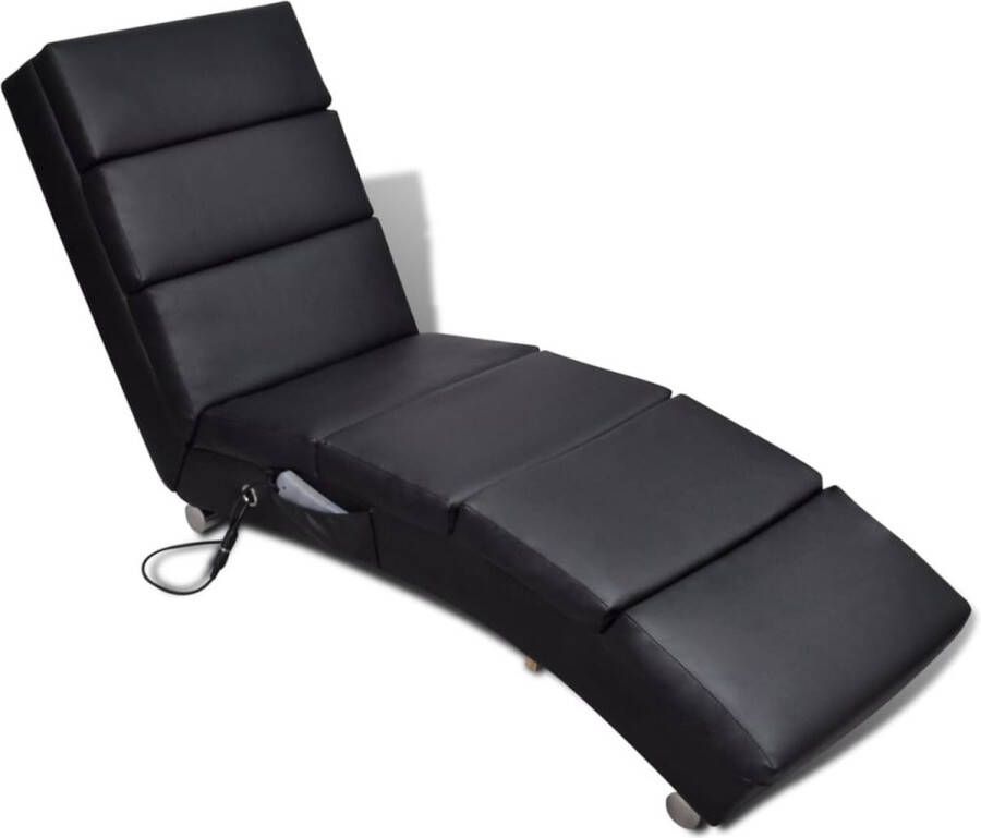 The Living Store Massagestoel Zwart 51 x 155 x 73 cm 8 massagepunten Massagestoel Elektrische Massagestoel Massage Fauteuil Relaxstoel Wellnessstoelen - Foto 3